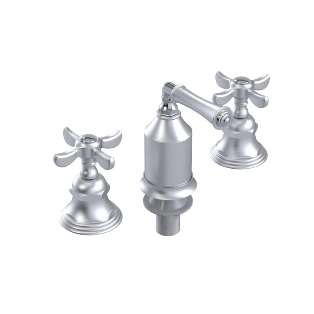 Rubinet Bidet Fitting with Spray, Diverter, and Vacum Breaker (Less Drain) Satin Chrome