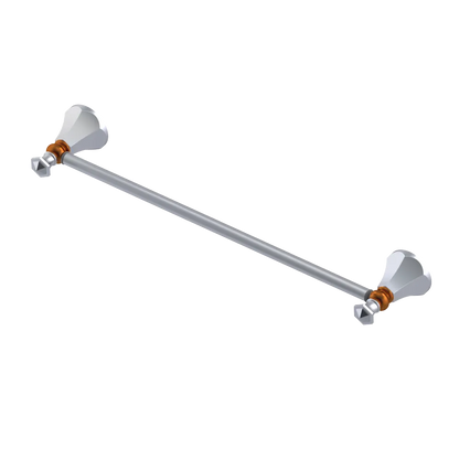 Rubinet Towel Bar 18" Satin Chrome