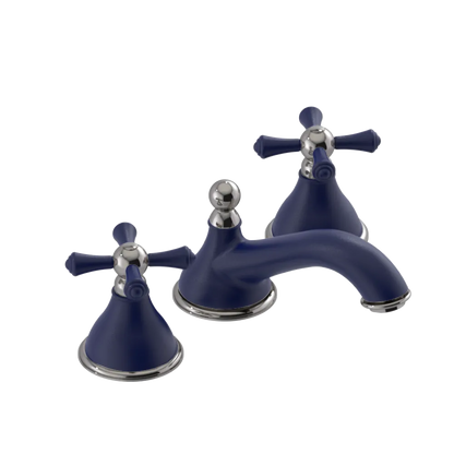 Rubinet Widespread Lav. Set. (less drain) Midnight Blue