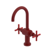 Rubinet Single Hole Dual Handle Lav. Set with LaSalle Spout (less drain) Maroon