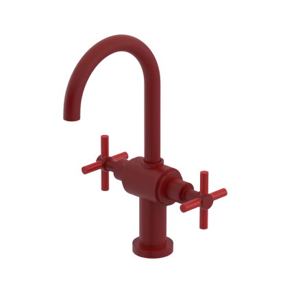 Rubinet Single Hole Dual Handle Lav. Set with LaSalle Spout (less drain) Maroon