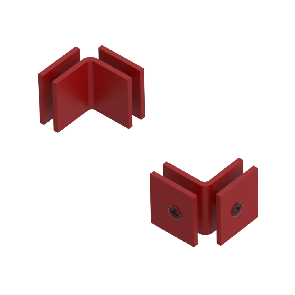 Rubinet 90 Glass to Glass Open Face Maroon