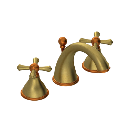 Rubinet Widespread Lav. Set. (less drain) Antique Brass Matt