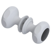 Rubinet Shower Door Knob (set) Matt White