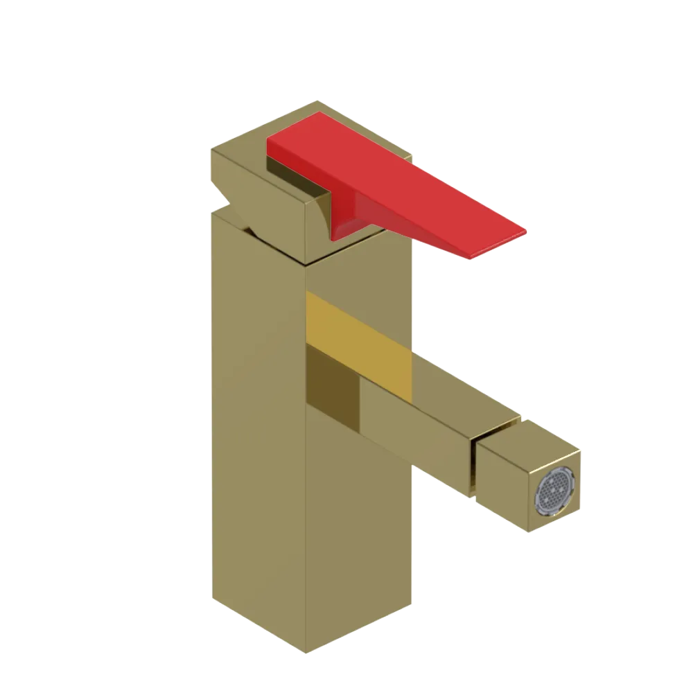 Rubinet Single Control Bidet Fitting (less drain) Natural Brass