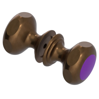 Rubinet Shower Door Knob (set) Tuscan Brass