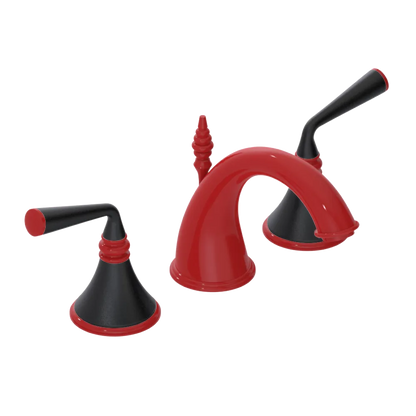 Rubinet Widespread Lav. Set. (less drain) Red