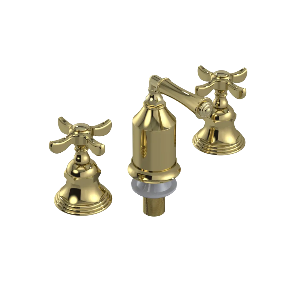Rubinet Bidet Fitting with Spray, Diverter, and Vacum Breaker (Less Drain) Bright Brass