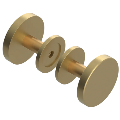 Rubinet Shower Door Knob (set) Satin Brass
