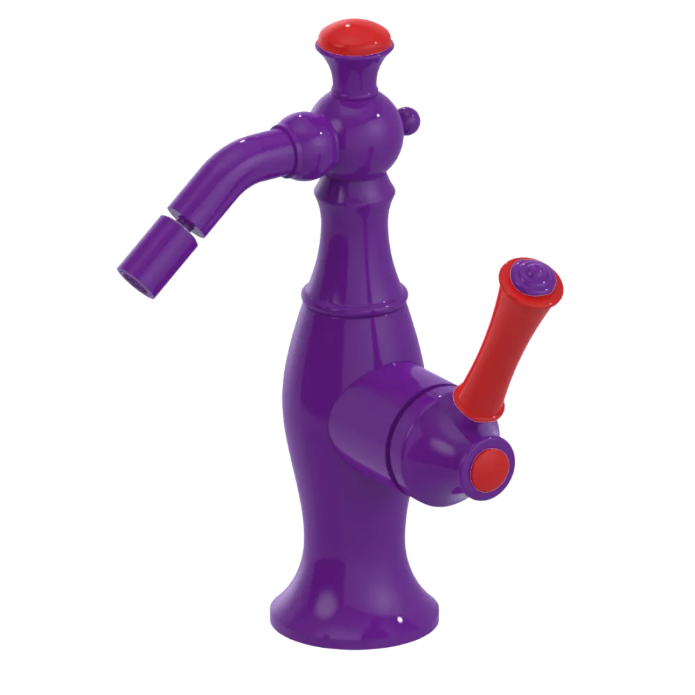 Rubinet Single Control Bidet Fitting (less drain) Purple Haze