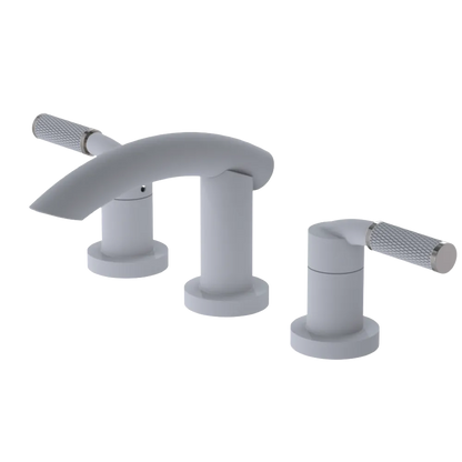 Rubinet Widespread Lav. Set. (less drain) Matt White