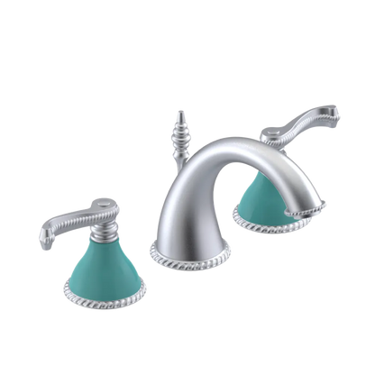 Rubinet Widespread Lav. Set. (less drain) Satin Chrome