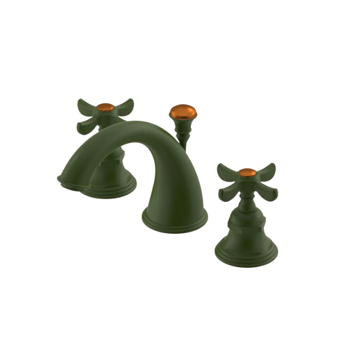 Rubinet Widespread Lav. Set. (less drain) Green Envy