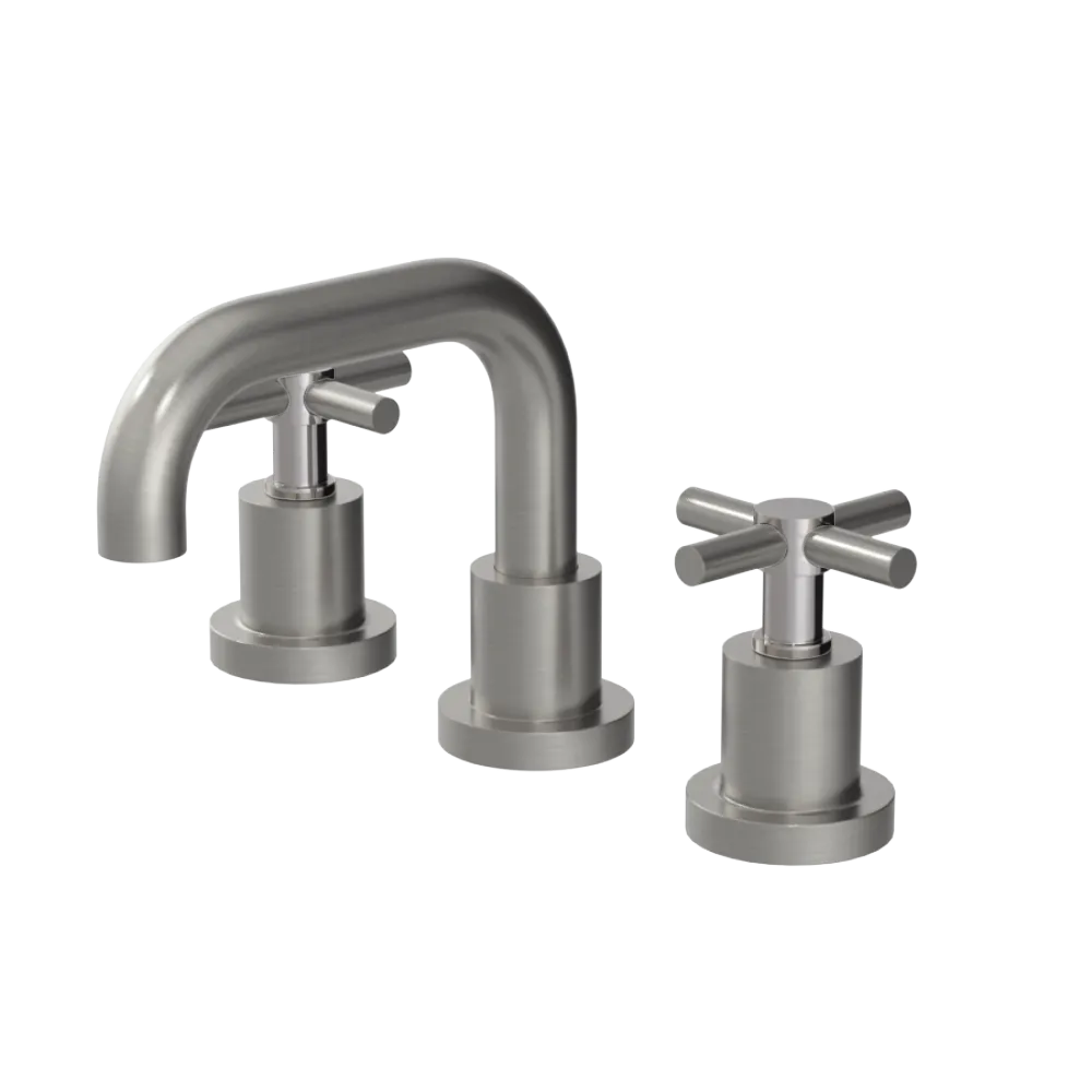 Rubinet Widespread Lav. Set. (less drain) Satin Nickel