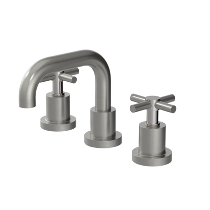 Rubinet Widespread Lav. Set. (less drain) Satin Nickel