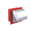 Rubinet RECESSED TOILET PAPER HOLDER Red