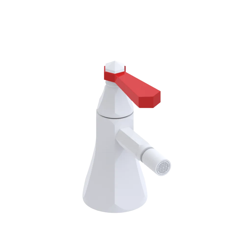 Rubinet Single Control Bidet Fitting (less drain) Matt White