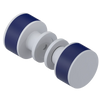 Rubinet Shower Door Knob (set) Matt White