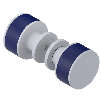 Rubinet Shower Door Knob (set) Matt White