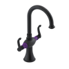 Rubinet Single Hole Dual Handle Lav. Set. (less drain) Matt Black