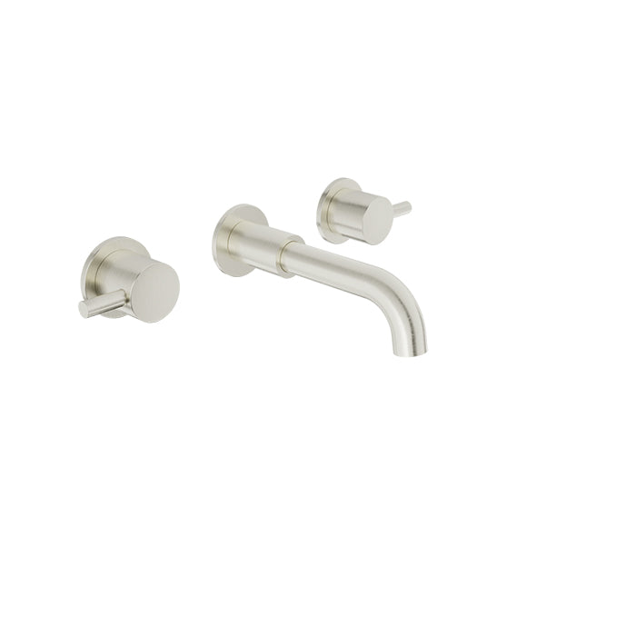 Baril Trim only for two handles wall-mounted lavatory faucet, drain not included