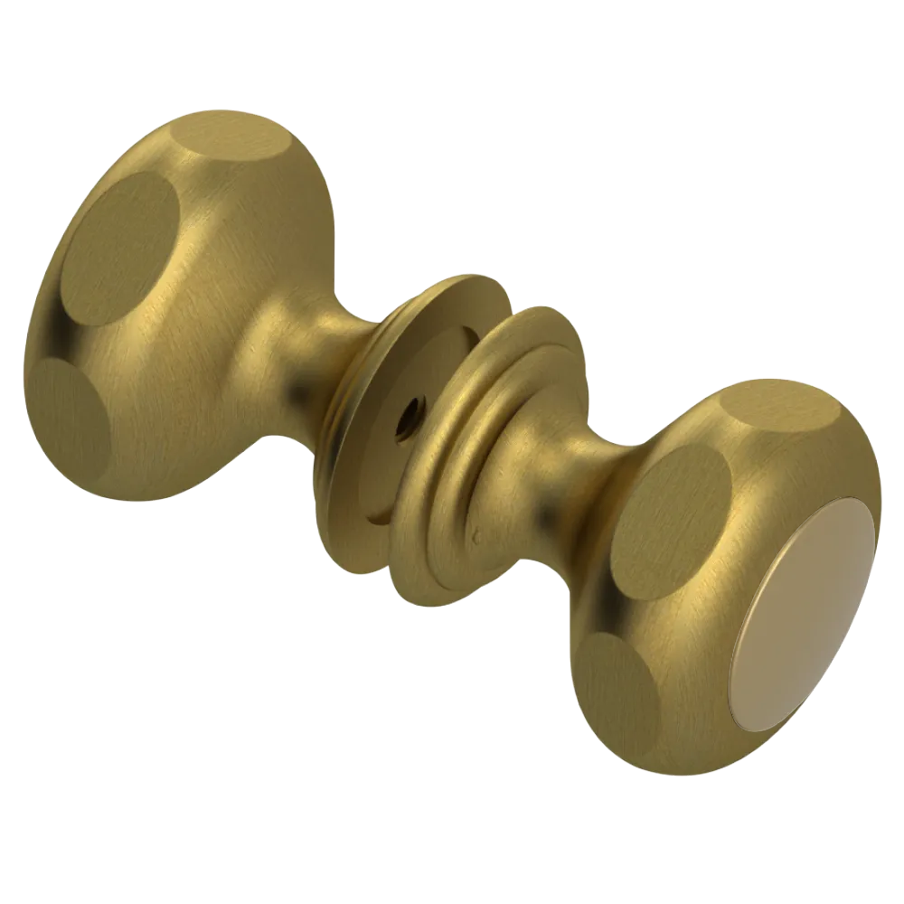 Rubinet Shower Door Knob (set) Antique Brass Matt