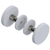 Rubinet Shower Door Knob (set) Matt White