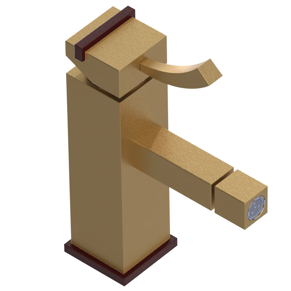 Rubinet Single Control Bidet Fitting (less drain) Satin Gold
