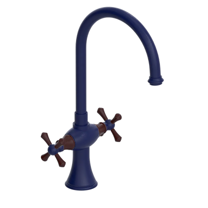 Rubinet Two Handle Single Hole Kitchen Set Midnight Blue