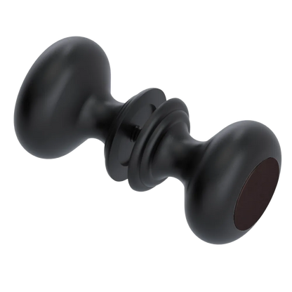 Rubinet Shower Door Knob (set) Matt Black