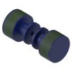 Rubinet Shower Door Knob (set) Midnight Blue