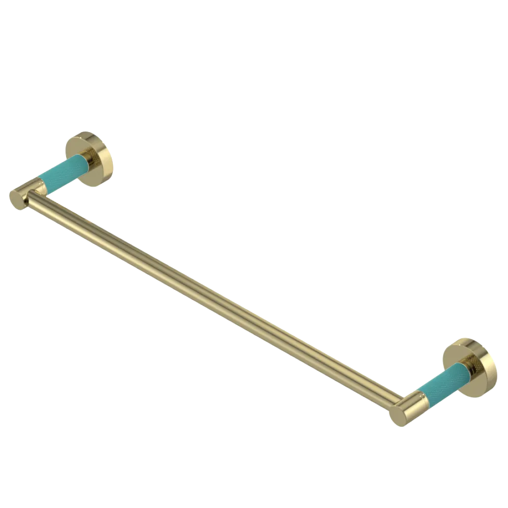 Rubinet Towel Bar 18" Natural Brass