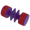 Rubinet Shower Door Knob (set) Purple Haze