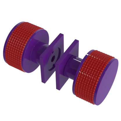 Rubinet Shower Door Knob (set) Purple Haze
