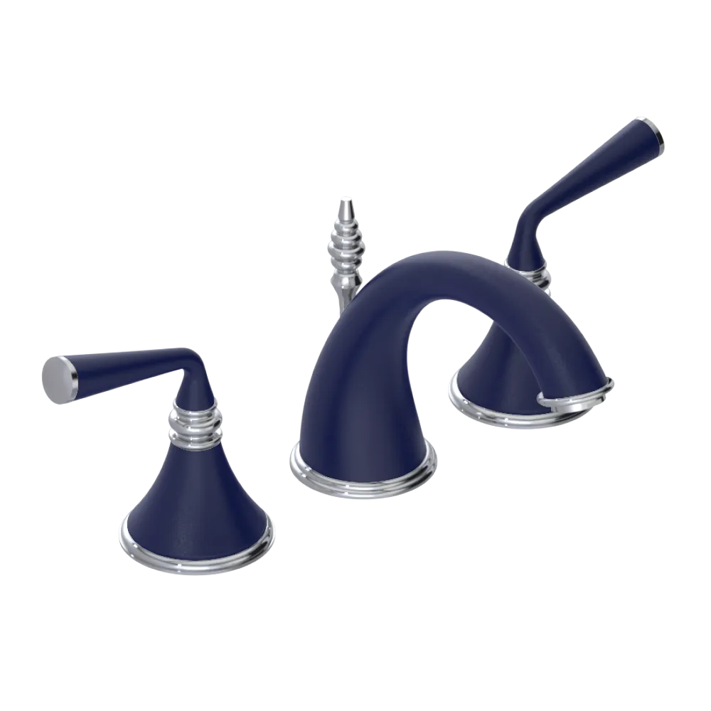 Rubinet Widespread Lav. Set. (less drain) Midnight Blue