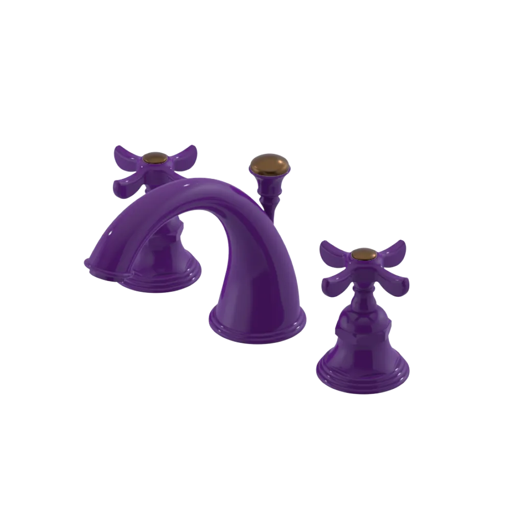 Rubinet Widespread Lav. Set. (less drain) Purple Haze