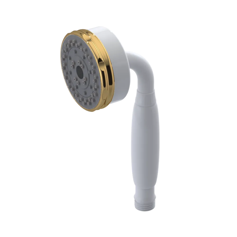 Rubinet 3 Function Hand Held Shower Only White