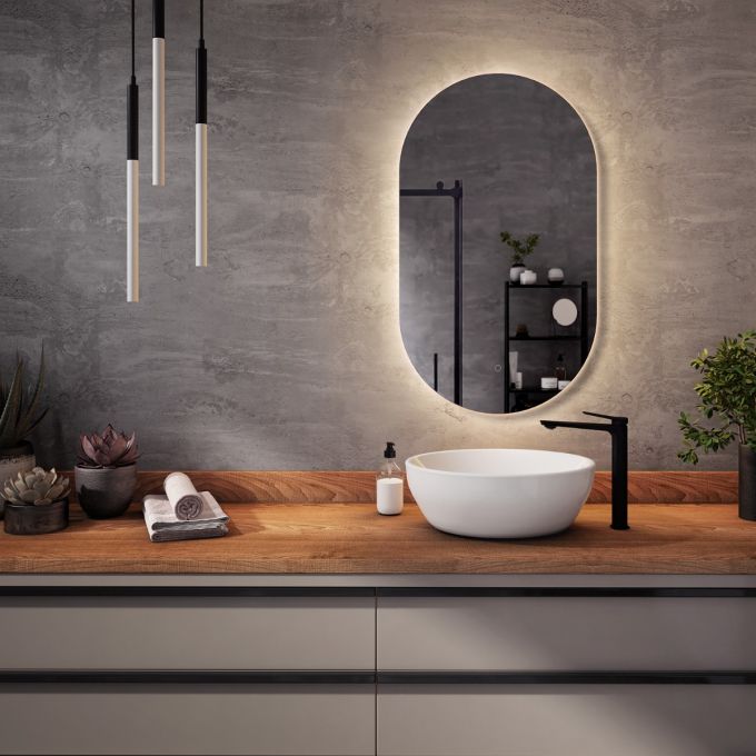 KALIA ECLIPSELED-illuminated bathroom mirror - 22" x 38"
