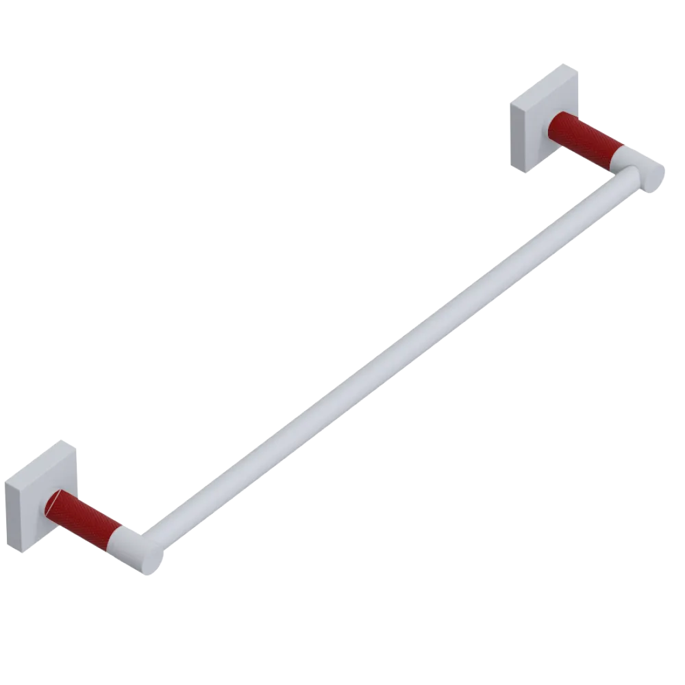 Rubinet 18" TOWEL BAR Matt White