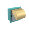 Rubinet RECESSED TOILET PAPER HOLDER Aqua