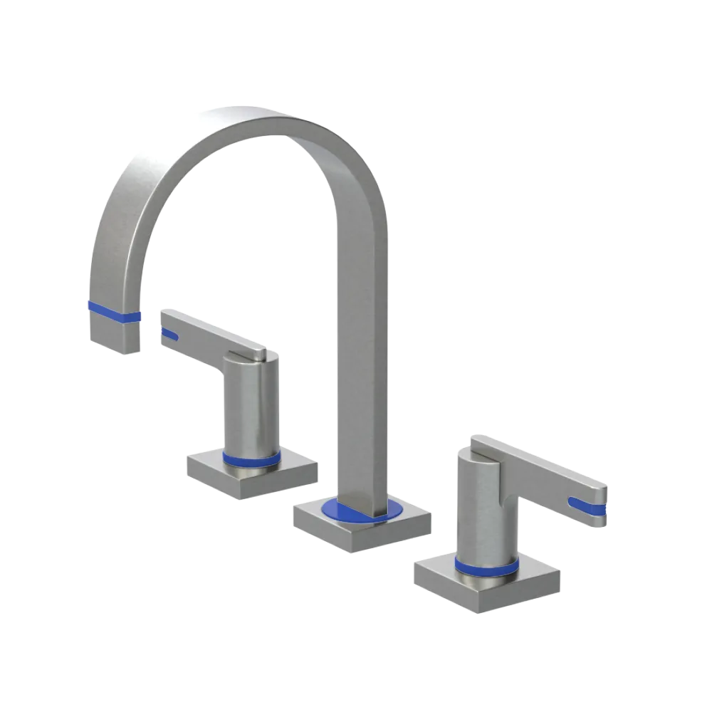 Rubinet Widespread Lav. Set. (less drain) Satin Nickel