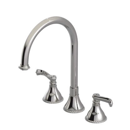 Rubinet Widespread Kitchen Set Polished Nickel