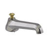 Rubinet Tub Filler Spout Deck Mount Polished Nickel