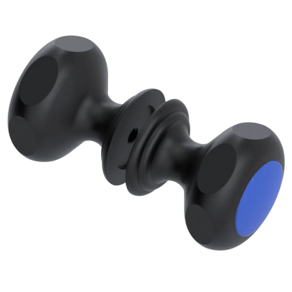 Rubinet Shower Door Knob (set) Matt Black
