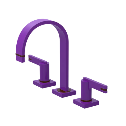 Rubinet Widespread Lav. Set. (less drain) Purple Haze