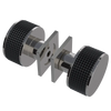 Rubinet Shower Door Knob (set) Polished Nickel