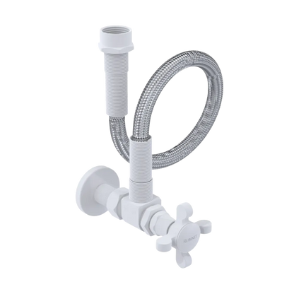 Rubinet Exposed Supply Kit (classic) Matt White