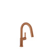 Baril Single-hole bar / prep kitchen faucet with 2-function pull-down spray