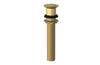 Push To Close Drain with NO Overflow 3-517 – Burnished Gold