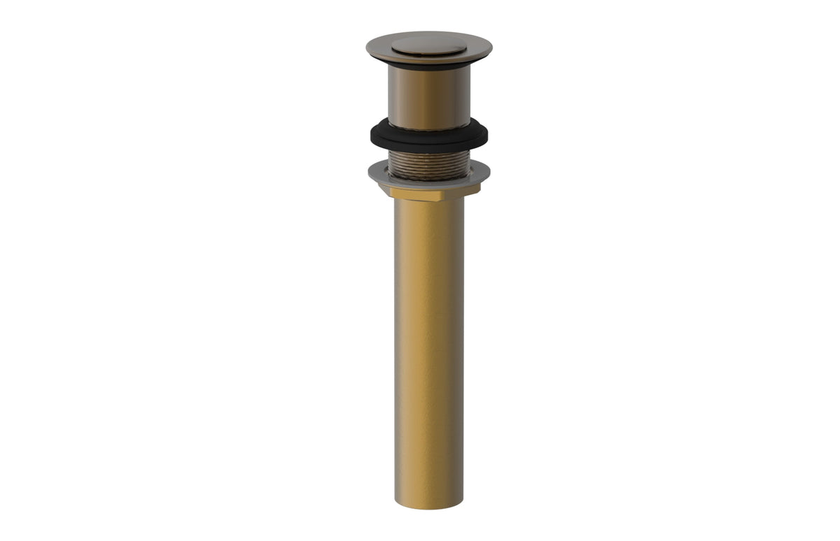 Push To Close Drain with NO Overflow 3-517 – Antique Brass